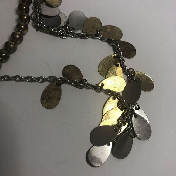 288 Chicos Layered southwest inspired boho strand necklace 34"-38" long *patina - Picture 3 of 3